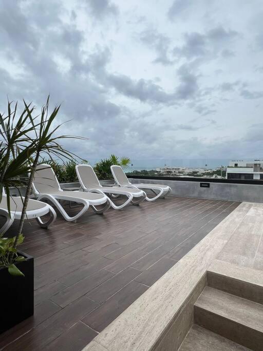 Big, Modern And Beautiful Beach Apartament 1Br Ocean View Playa del Carmen Exterior photo